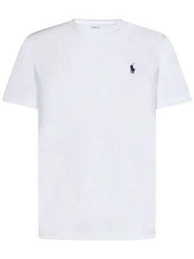 Polo Ralph Lauren Man's White Cotton T-shirt With Logo