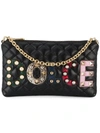 DOLCE & GABBANA APPLIQUÉ LOGO QUILTED BAG,BI0933AI48912313257