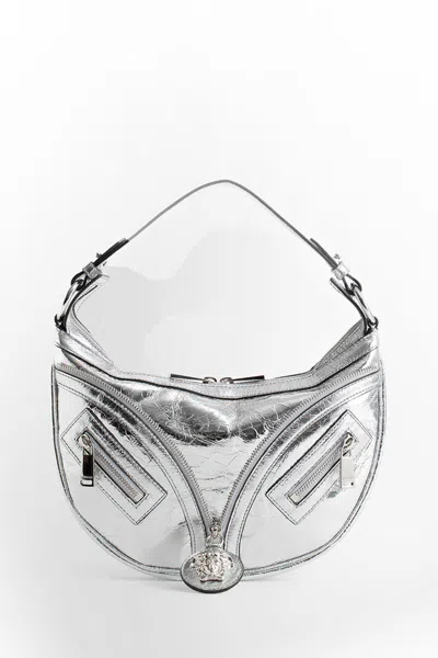 Versace Silver Leather Bag