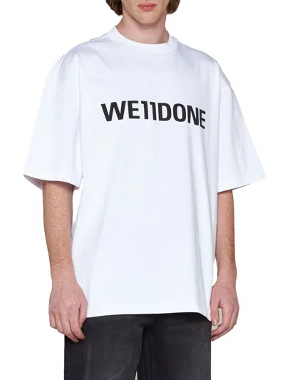 We11 Done T-shirt In White