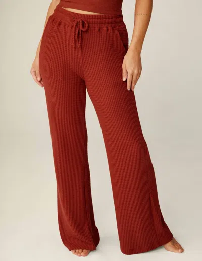 Beyond Yoga Womens Red Sand Free Style High-rise Stretch-woven Jogging Bottoms