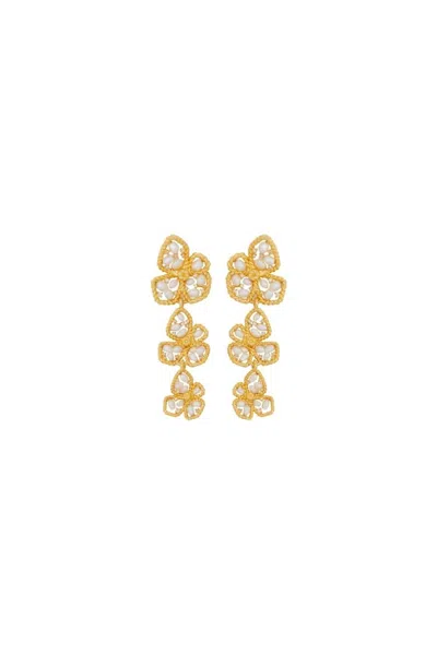 Zimmermann Gold-plated Brass And Pearl Bloom Earrings