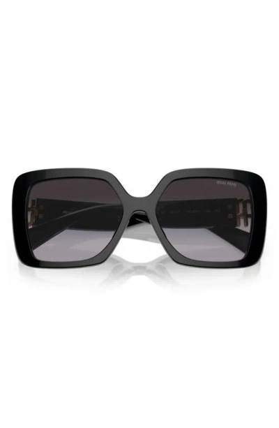 Miu Miu Grey Gradient Square Ladies Sunglasses Mu 10ys 1ab5d1 56 In Gradient Grey