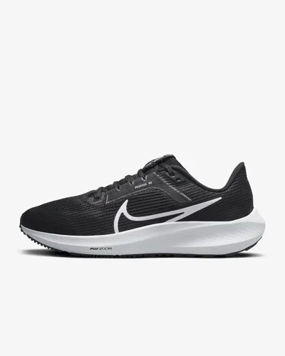 Nike Women's Pegasus 40 Road Running Shoes In Black/iron Grey/white