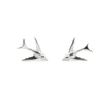 Gucci Tiny Swallow Stud Earrings Silver In Metallic