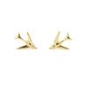 Gucci Tiny Swallow Stud Earrings Gold Vermeil