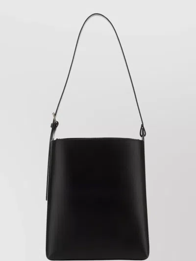 Apc Virginie Smooth Leather Shoulder Bag In Black