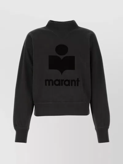 Isabel Marant Étoile Isabel Marant Etoile Woman Slate Cotton Moby Sweatshirt In Black