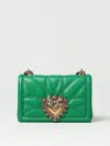 Dolce & Gabbana Devotion Bag In Quilted Leather In 绿色
