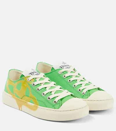 Vivienne Westwood Plimsoll 2.0 Low-top Sneakers In Green