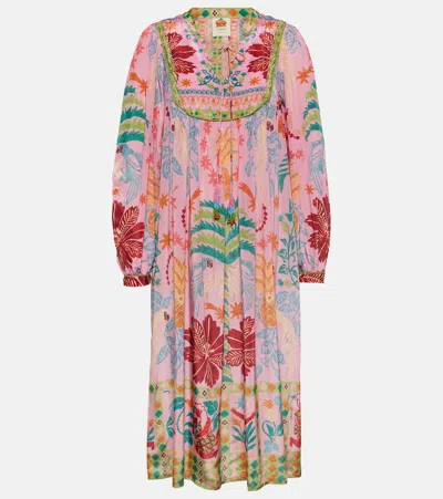 Farm Rio Fruits Queen Printed Midi Dress In Multicoloured