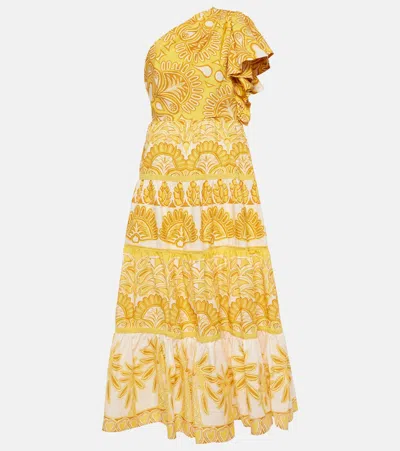 Farm Rio Ainika Tapestry Printed Maxi Dress In Yellow