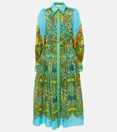 Alemais Sofie Floral Cotton Shirt Dress In Multicoloured