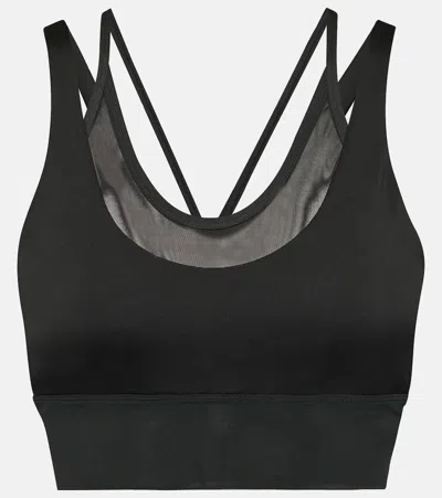 Alo Yoga Airlift Layered Sports Bra In Black