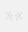 Area Crystal-embellished Star Earrings In Silver