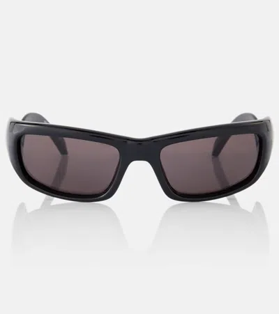 Balenciaga Hamptons Rectangular Sunglasses In Black