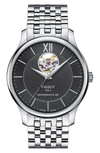 Tissot Tradition Bracelet Watch, 40mm In Silver/ Black/ Silver