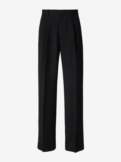 Amiri Double Pleated Pant In Stretch Limo