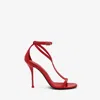 Alexander Mcqueen Harness Sandal In Lust Red