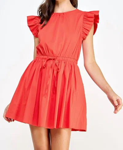 Strut & Bolt On The Move Dress In Tomato In Pink