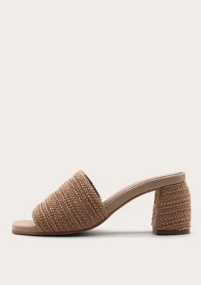 Kaanas Irazu Slip On Heel In Sand In Brown