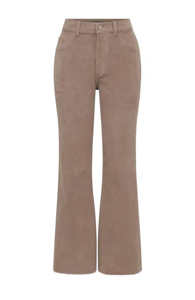 Dl1961 - Women's Women's Bridget Boot High Rise Pants In Teddy Taupe In Brown