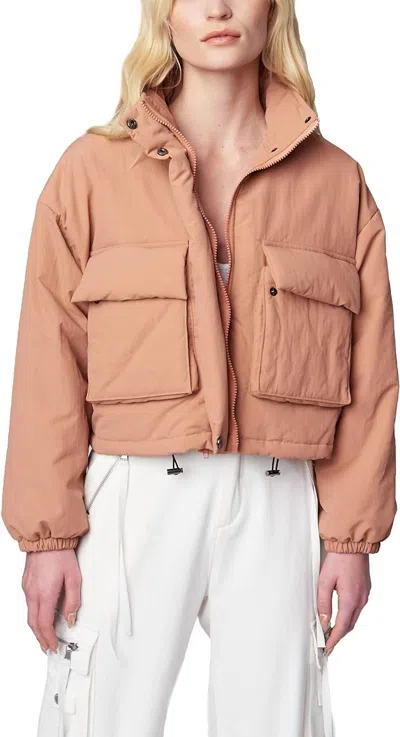Blanknyc Nylon Puffer Jacket In Light Coral In Pink