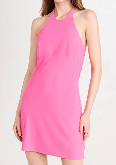 Amanda Uprichard Canaria Dress In Pink Lacquer
