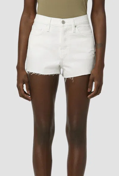 Hudson Lori High Rise Cutoff Jeans Shorts In White