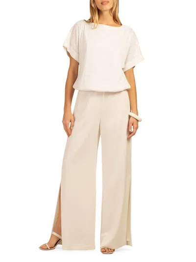 Trina Turk Sunset 2 Pant In White In Beige