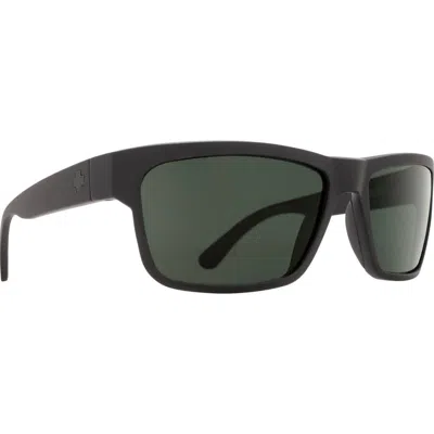 Spy Men's Frazier Sunglasses In Sosi Matte Black Gray Polar In Grey/green/black
