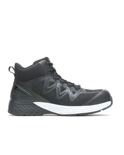 Bates Men's Rush Mid Work Composite Toe - Extra Wide In Black In Grey