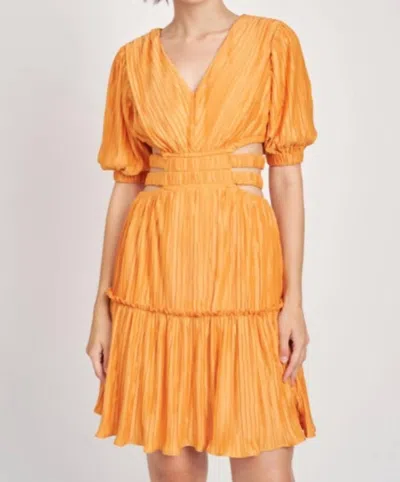 En Saison Anya Mini Dress In Orange