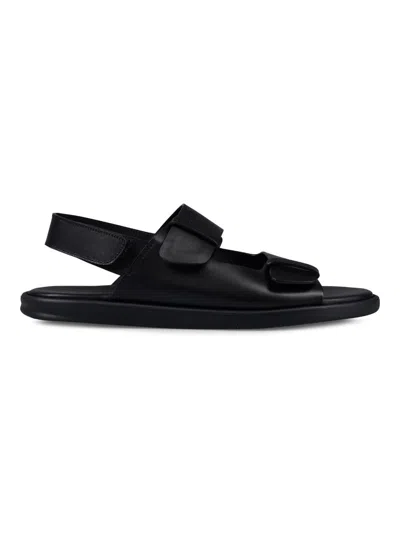 Doucal's Leather Sandals Shoes In Black