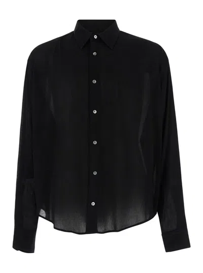 Ami Alexandre Mattiussi Ami Paris Boxy Fit Shirt In Black