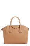 GIVENCHY 'SMALL ANTIGONA' LEATHER SATCHEL - BEIGE,BB05117012