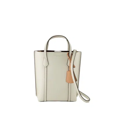 Tory Burch Perry Mini Hobo Bag -  -  New Ivory - Leather In White