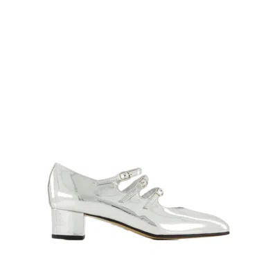 Carel Paris Kina Pumps - Leather - Silver In White