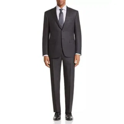 Canali Siena Denim Effect Classic Fit Suit In Grey