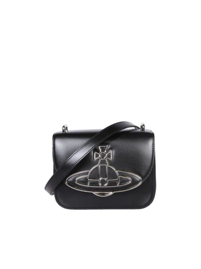 Vivienne Westwood Linda Crossbody  Bag Black In Leather