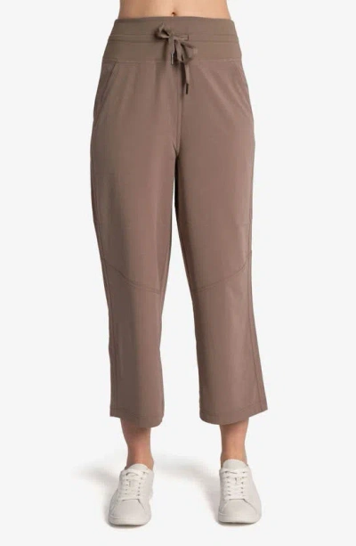 Lole Momentum Cropped Pants In Fossil