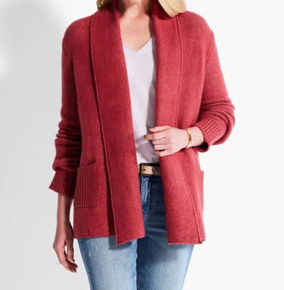 Nic + Zoe Women's Autumn Chill Cardigan In Spice In Red