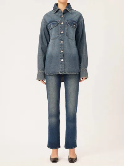 Dl1961 - Women's Faye Shirt In Fisher In Grey