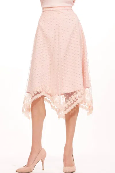 Eva Franco Leriel Skirt In Blushing Dot In Pink