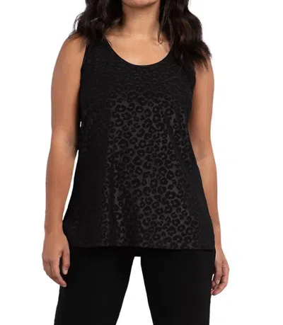 Sympli Go To Tank Relax Top In Black Emboss