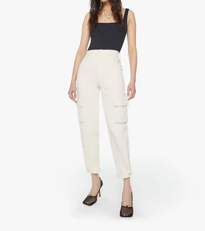 Mother The Curbside Cargo Flood Eggnog Pants (also In 23,24,25,26,27,28,29,30,31,32,33,34) In Beige