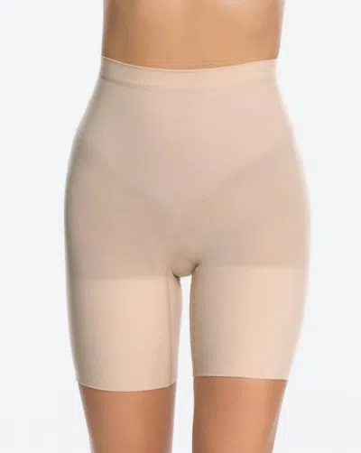 Spanx Power Short In Soft Nude In Brown