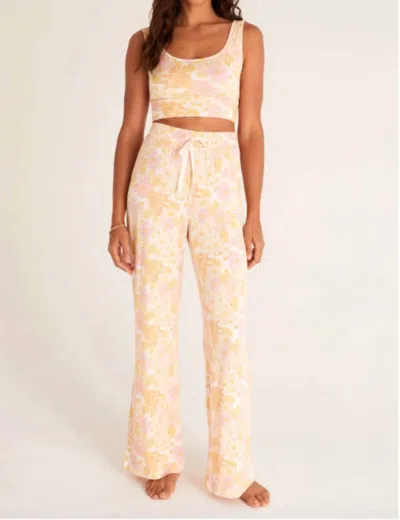Z Supply Free As A Bird Floral Pant In Multi In White