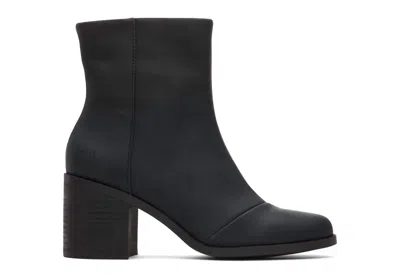 Toms Evelyn Heeled Boots In Black In Grey