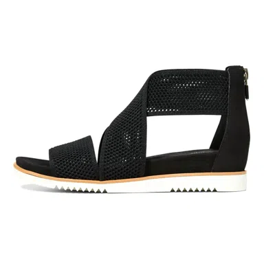 Eileen Fisher Kitts Sandals In Black Stretch